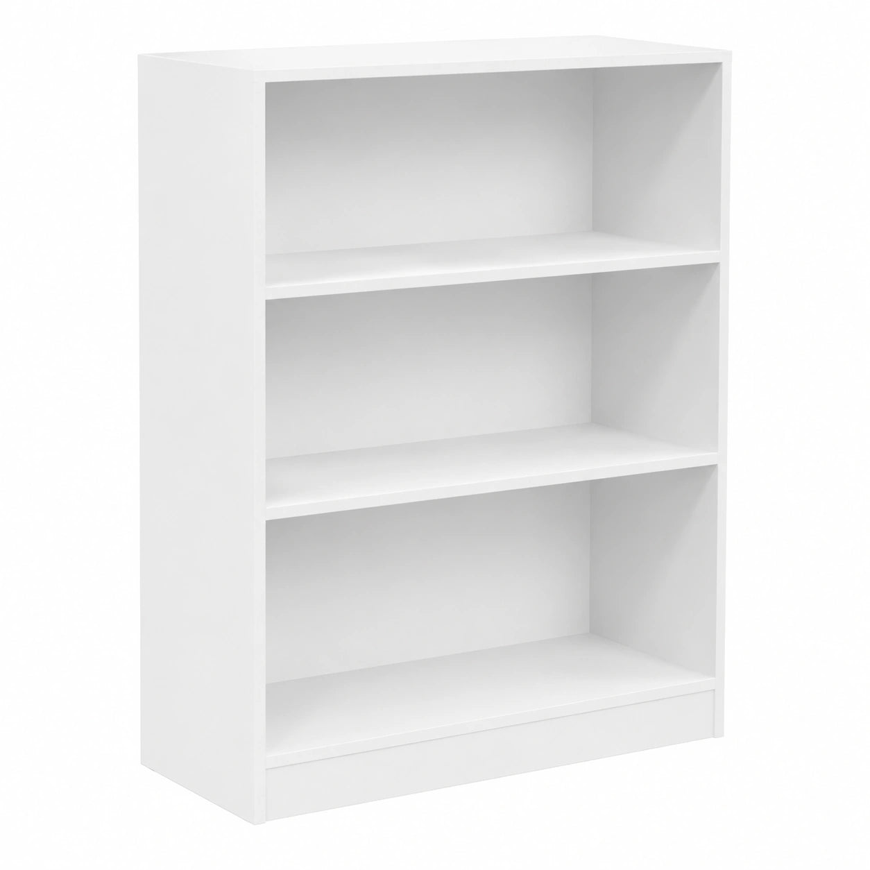 Libreria in Legno Multistrato Bianca con Ripiani Regolabili 80x30x114 cm