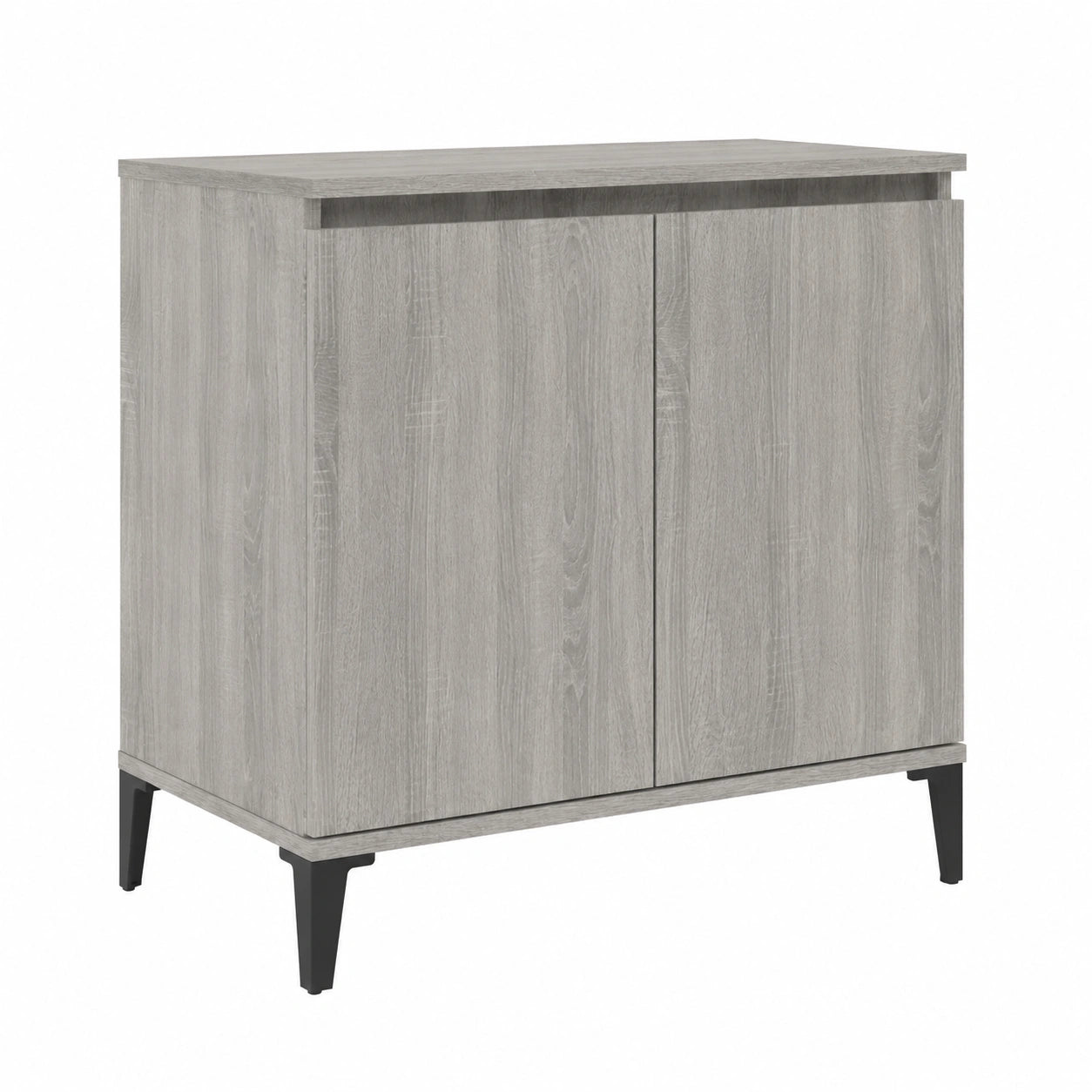 Credenza Moderna in Legno Grigio 60x35x70 cm