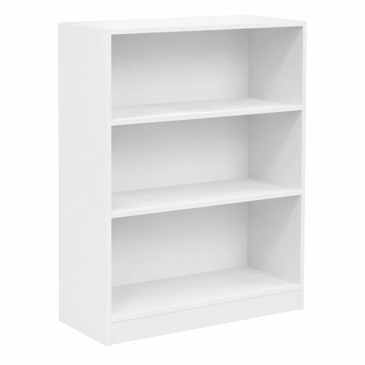 Libreria in Legno Multistrato Bianca con Ripiani Regolabili 80x30x114 cm