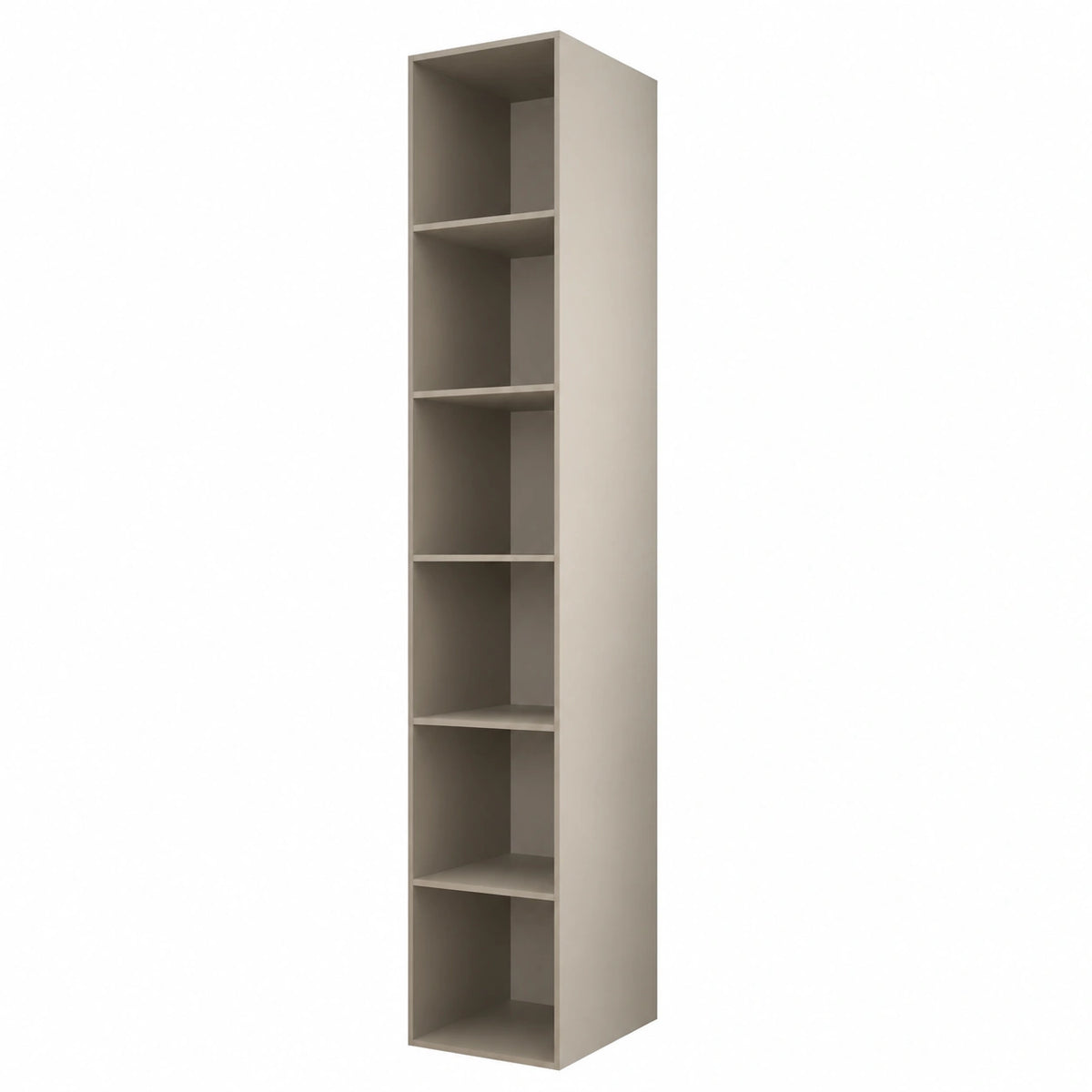ABIKSMEBLE Libreria Moderna - Scaffale a Colonna Salvaspazio per Casa - 237x40x45cm - Colore Cashmere