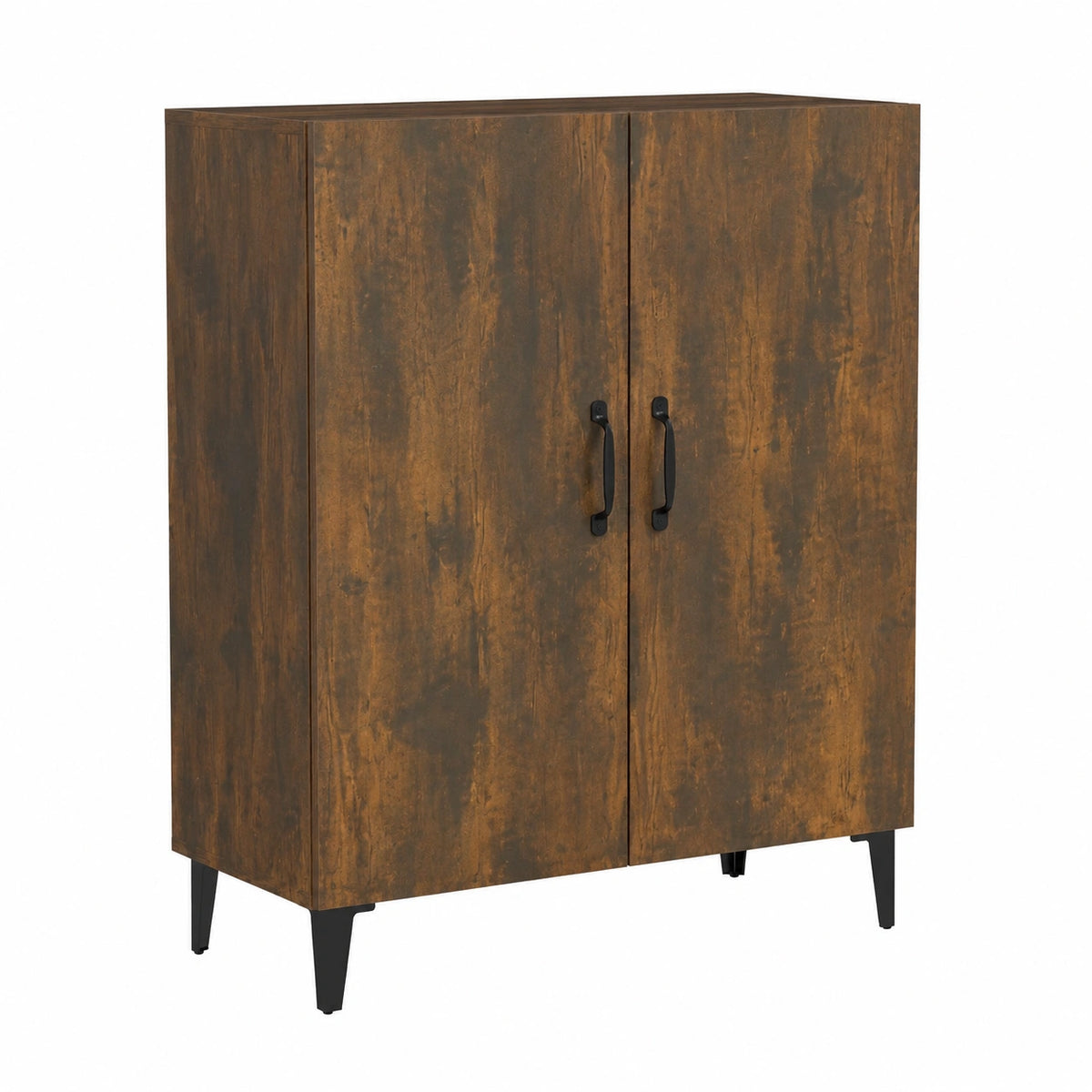 Mobiletto in Legno Multistrato Rovere Fumo 70x34x90 cm