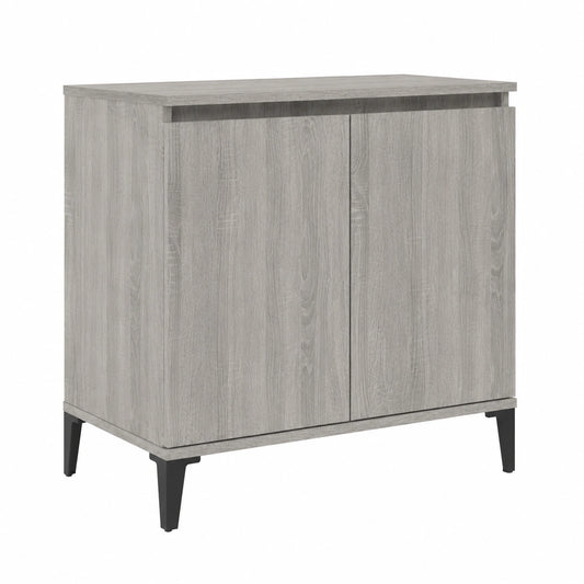 Credenza Moderna in Legno Grigio 60x35x70 cm