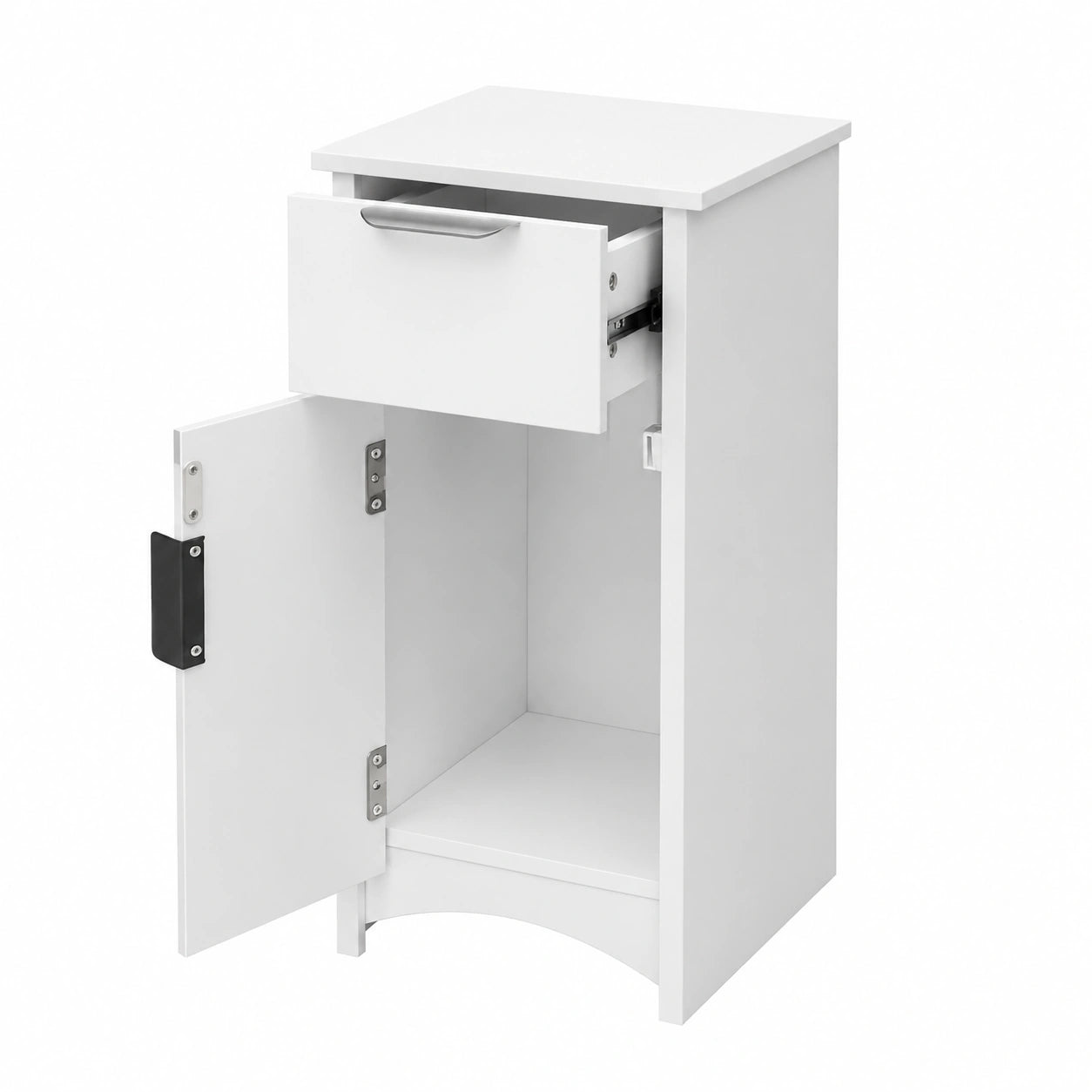 Mobili Salvaspazio per Bagno, Armadietto Moderno con Ripiani e Anta, Ideale per Cucina e Camera