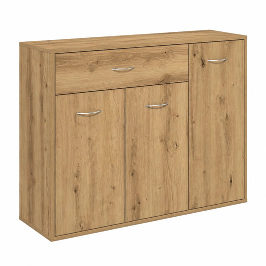 Credenza in Legno Multistrato Rovere 88x30x70 cm per Cucina e Corridoio